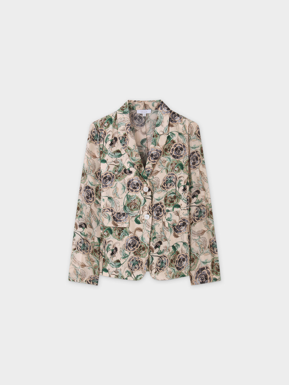 Blazer de raso-Floral