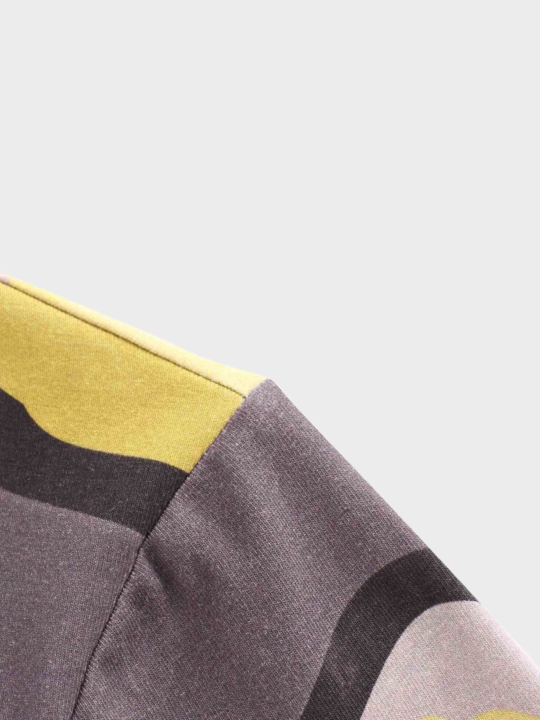 Printed Modal Turtleneck-Yellow Lightning