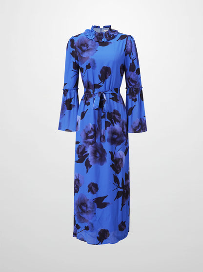 Shift Maxi Dress-Cobalt Blue