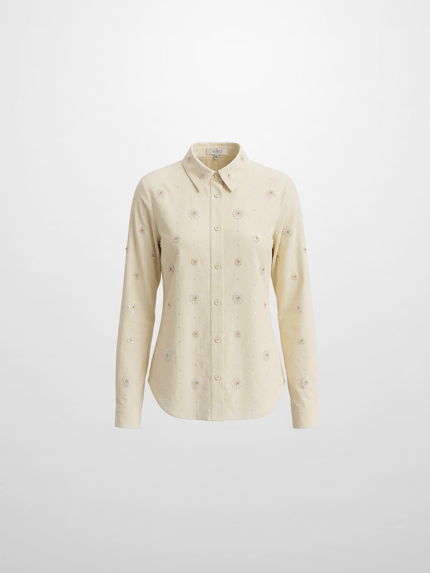 Embellished Blouse-Cream