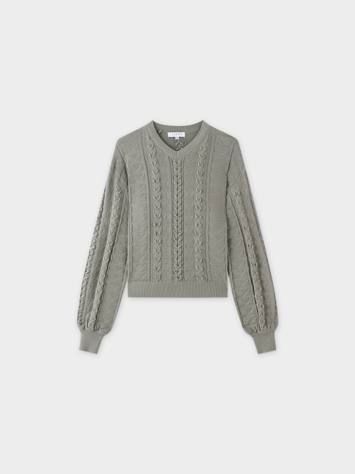 Cross Stitch Sweater-Clay