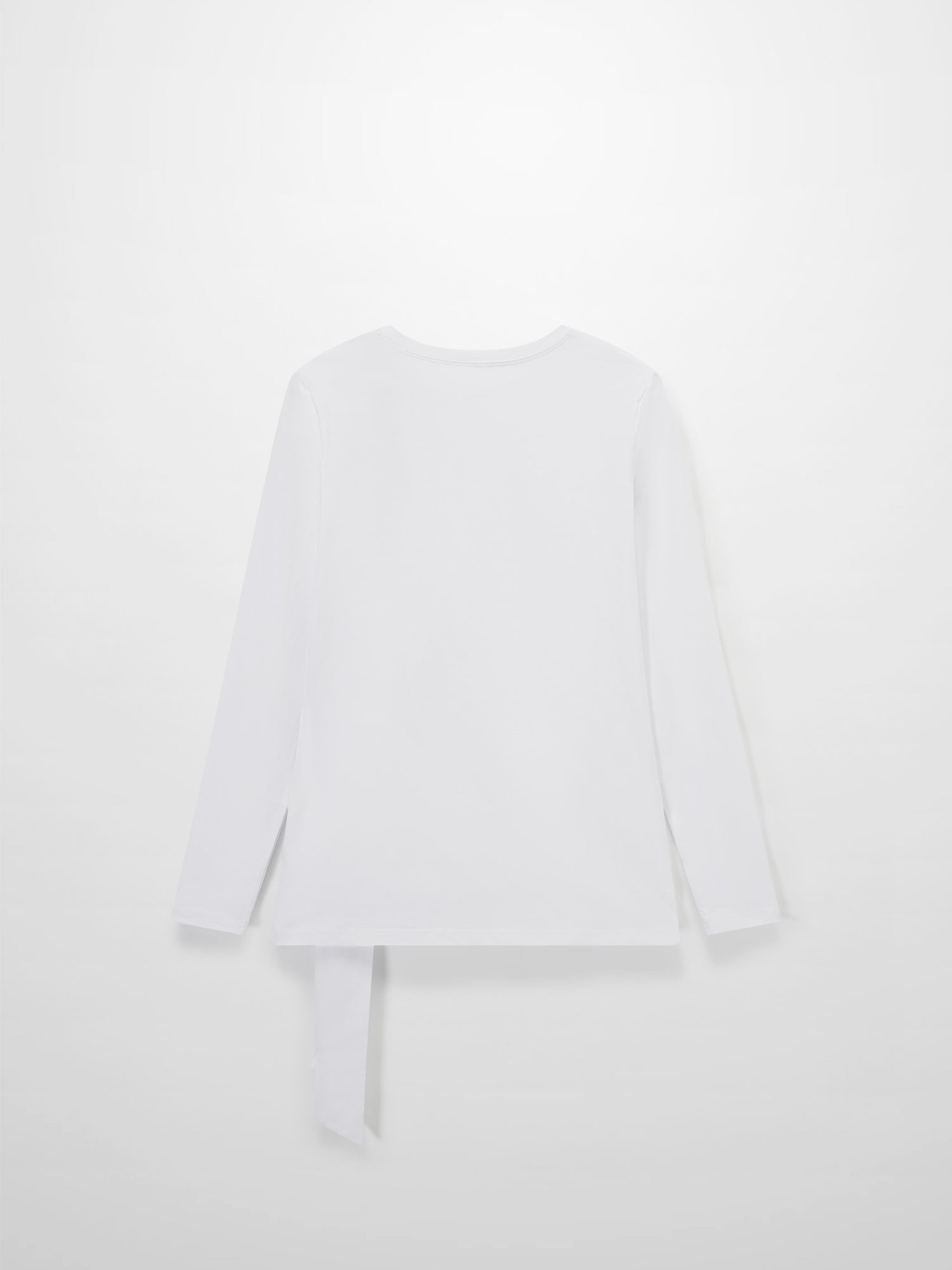 Side Tie T-Shirt-White