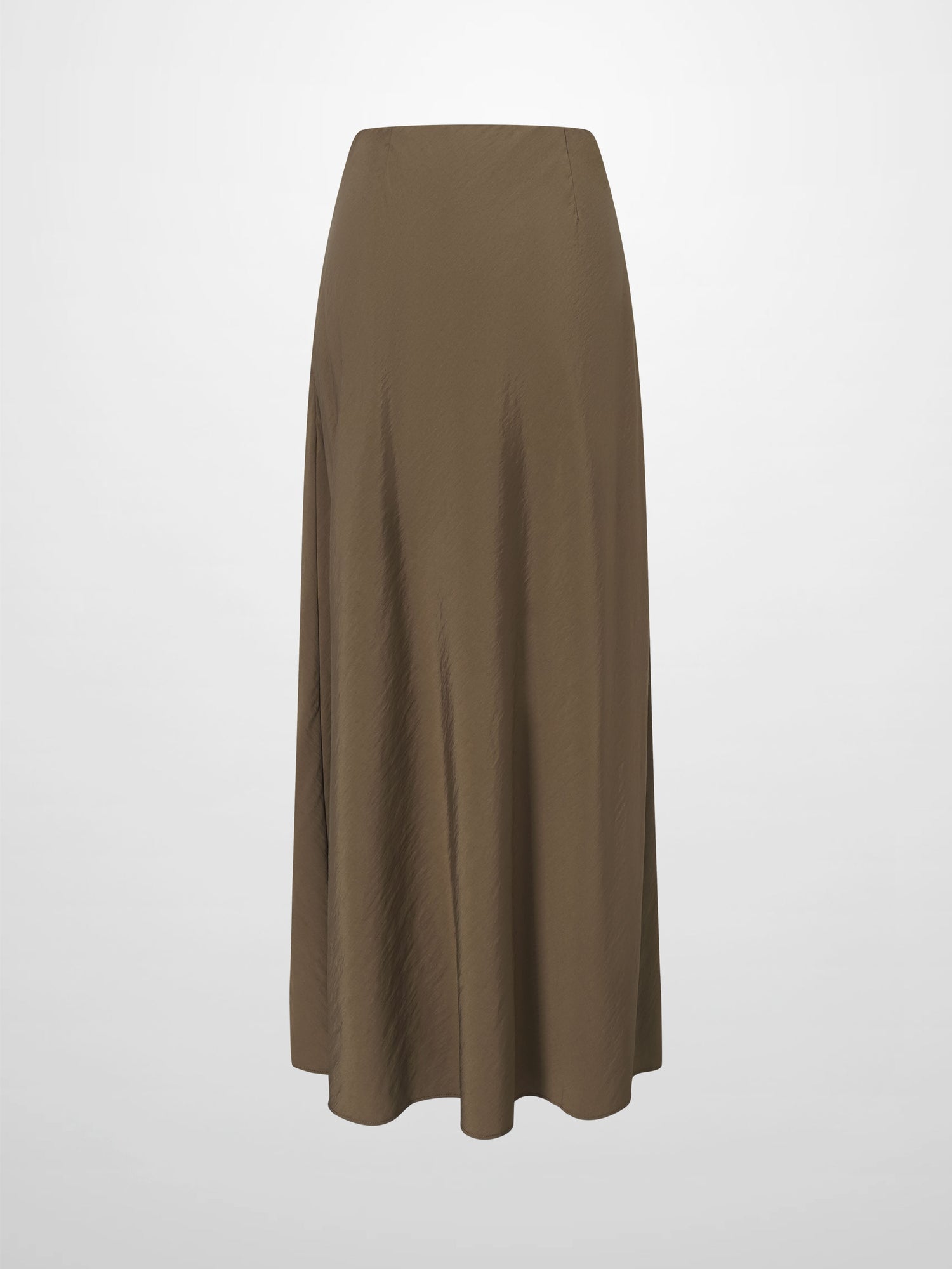 Crinkle  Skirt 37"-Brown