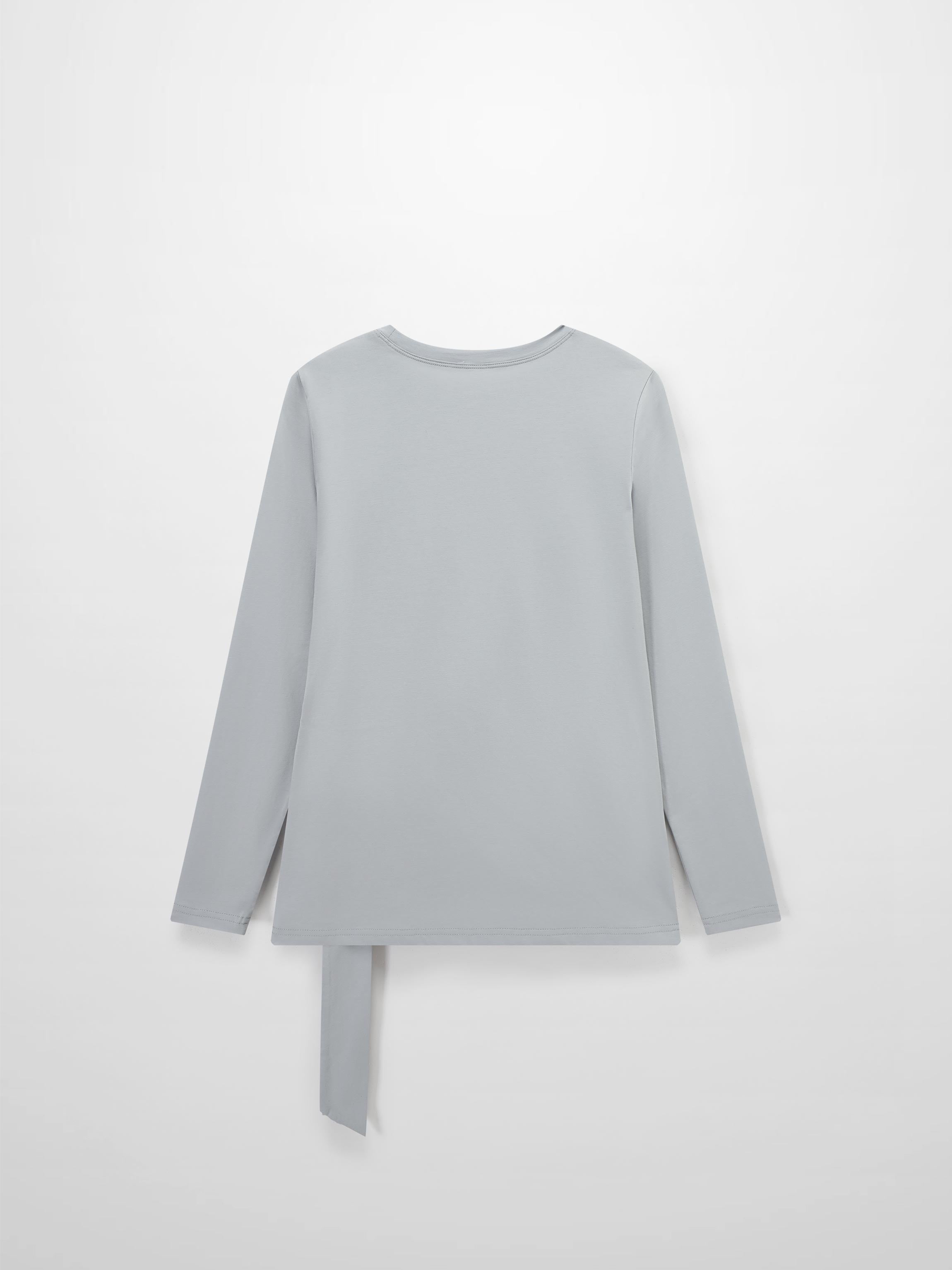 Side Tie T-Shirt-Blue