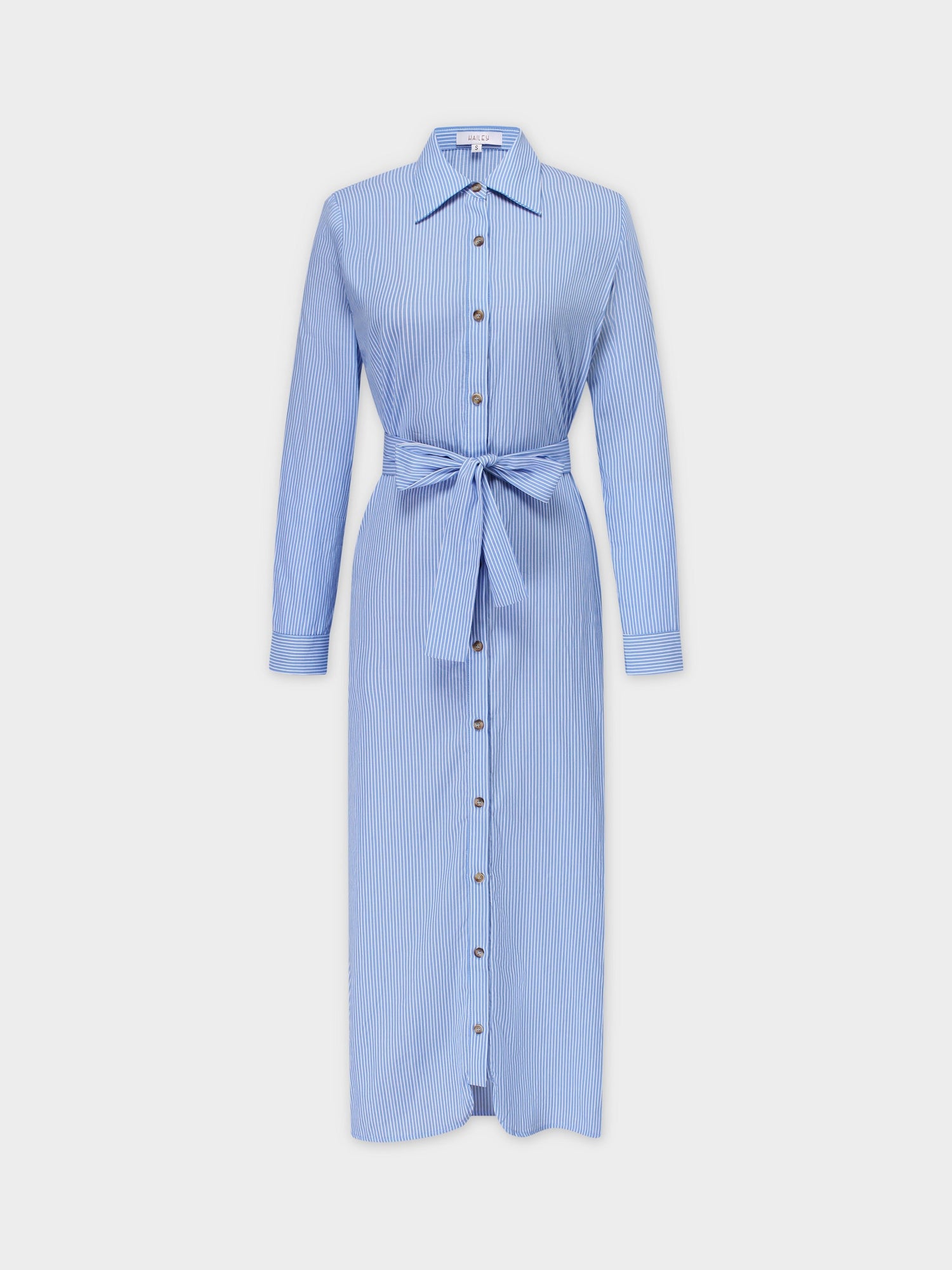 The Monday Dress-Light Blue/White