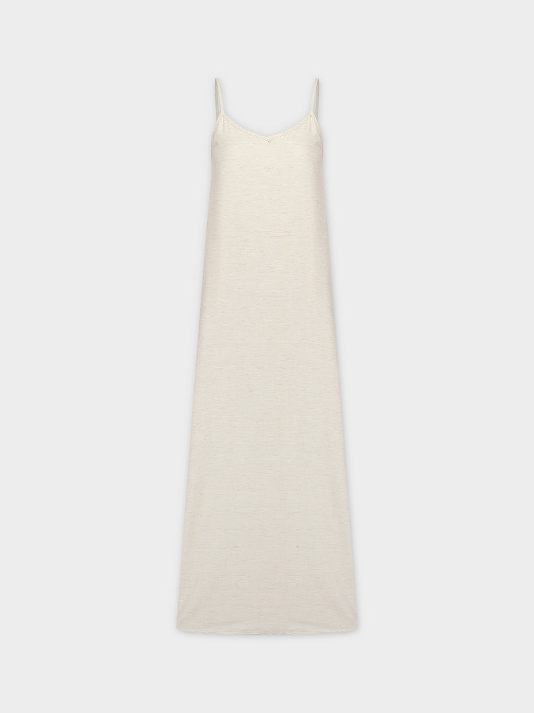 Linen Slip Dress-Oatmeal