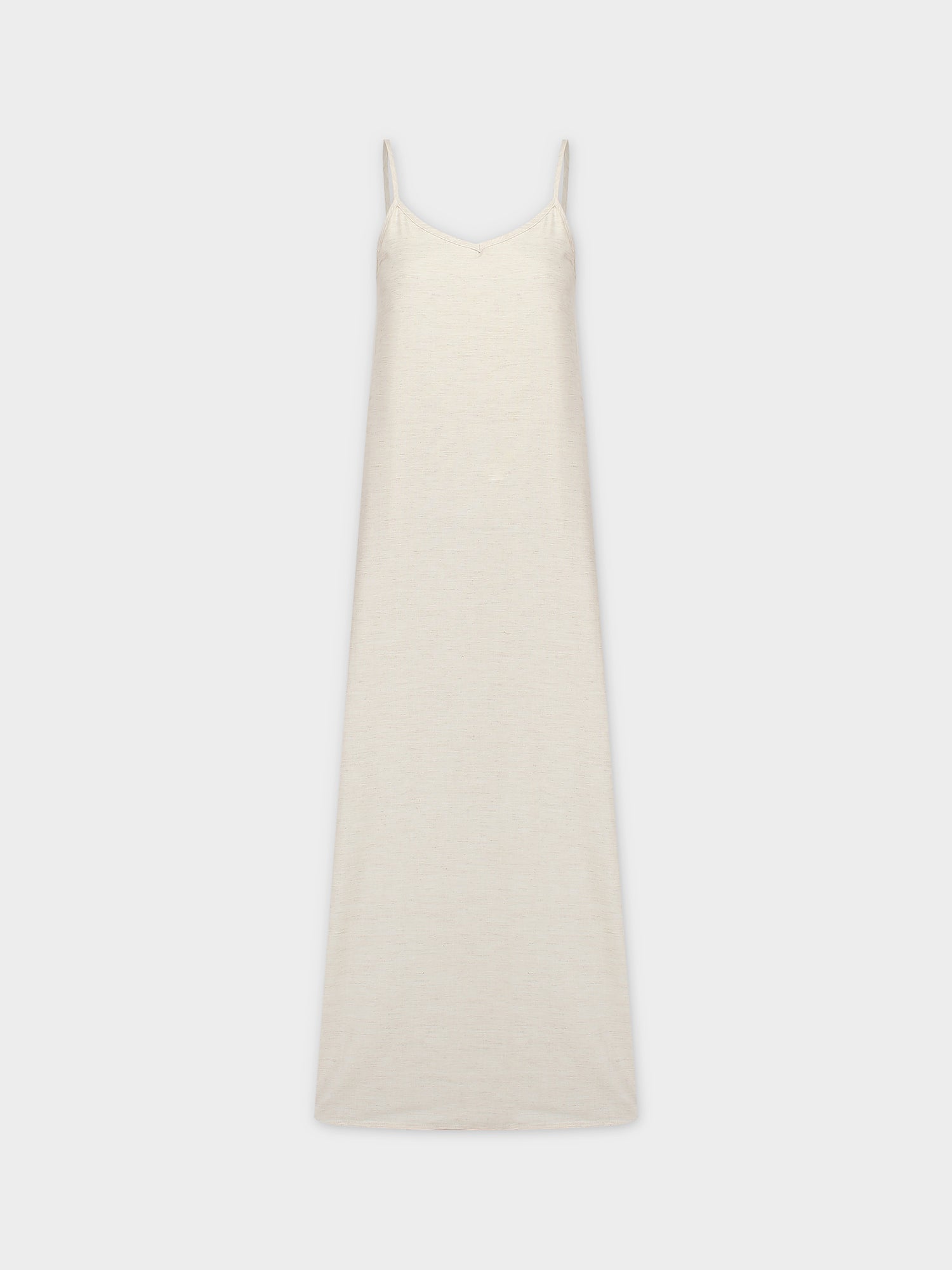 Linen Slip Dress-Oatmeal