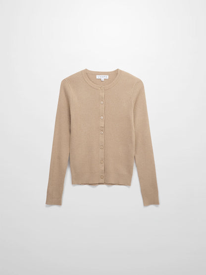 Lurex Ribbed Sweater-Neutral