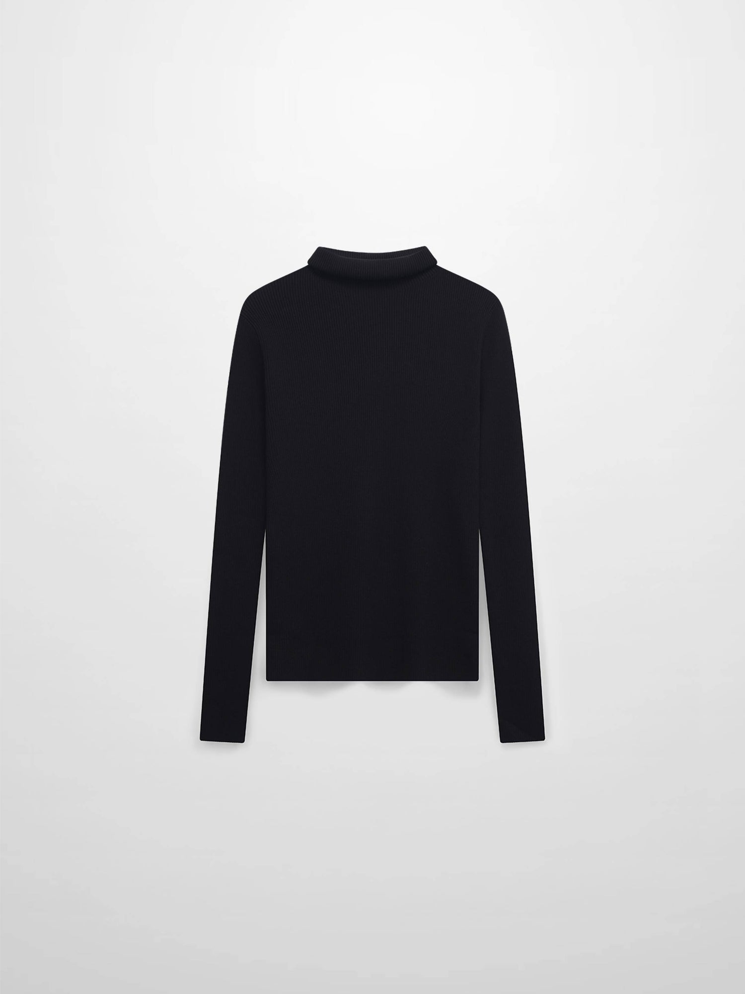 Jersey de punto acanalado-Negro