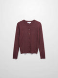 Lurex Ribbed Sweater-Heathered Burgundy