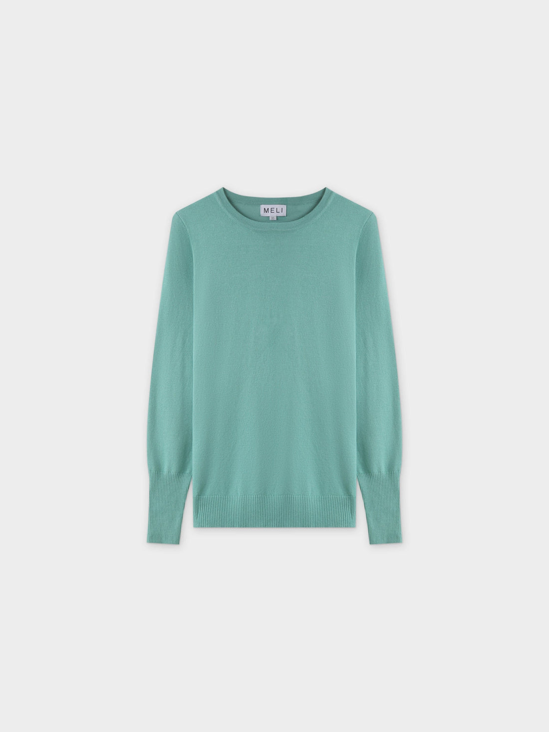 Jersey básico con cuello redondo LS-Seafoam