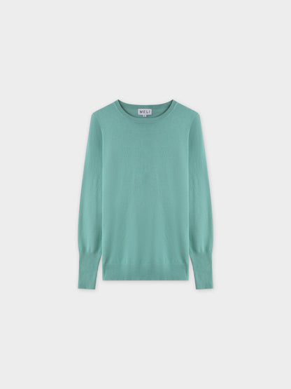 Basic Crew Sweater LS-Seafoam