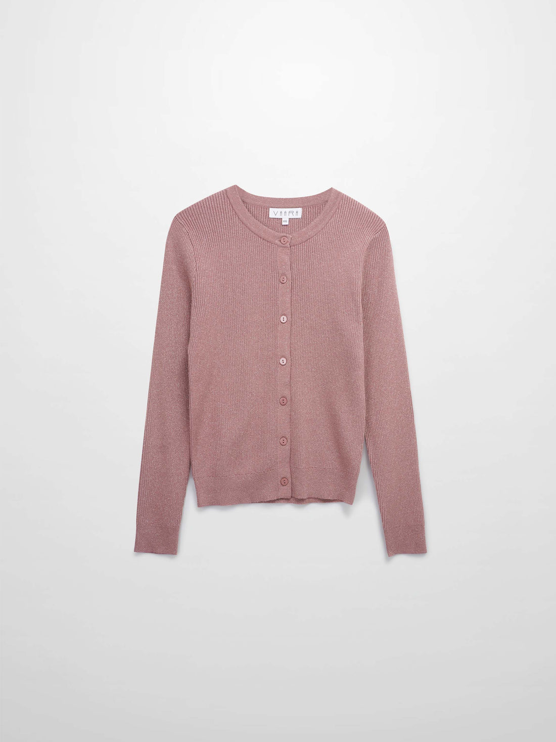 Lurex Ribbed Sweater-Mauve