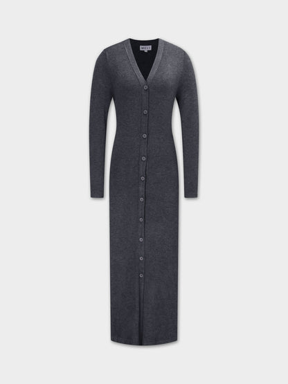 Duster Cardigan 50"-Charcoal Grey