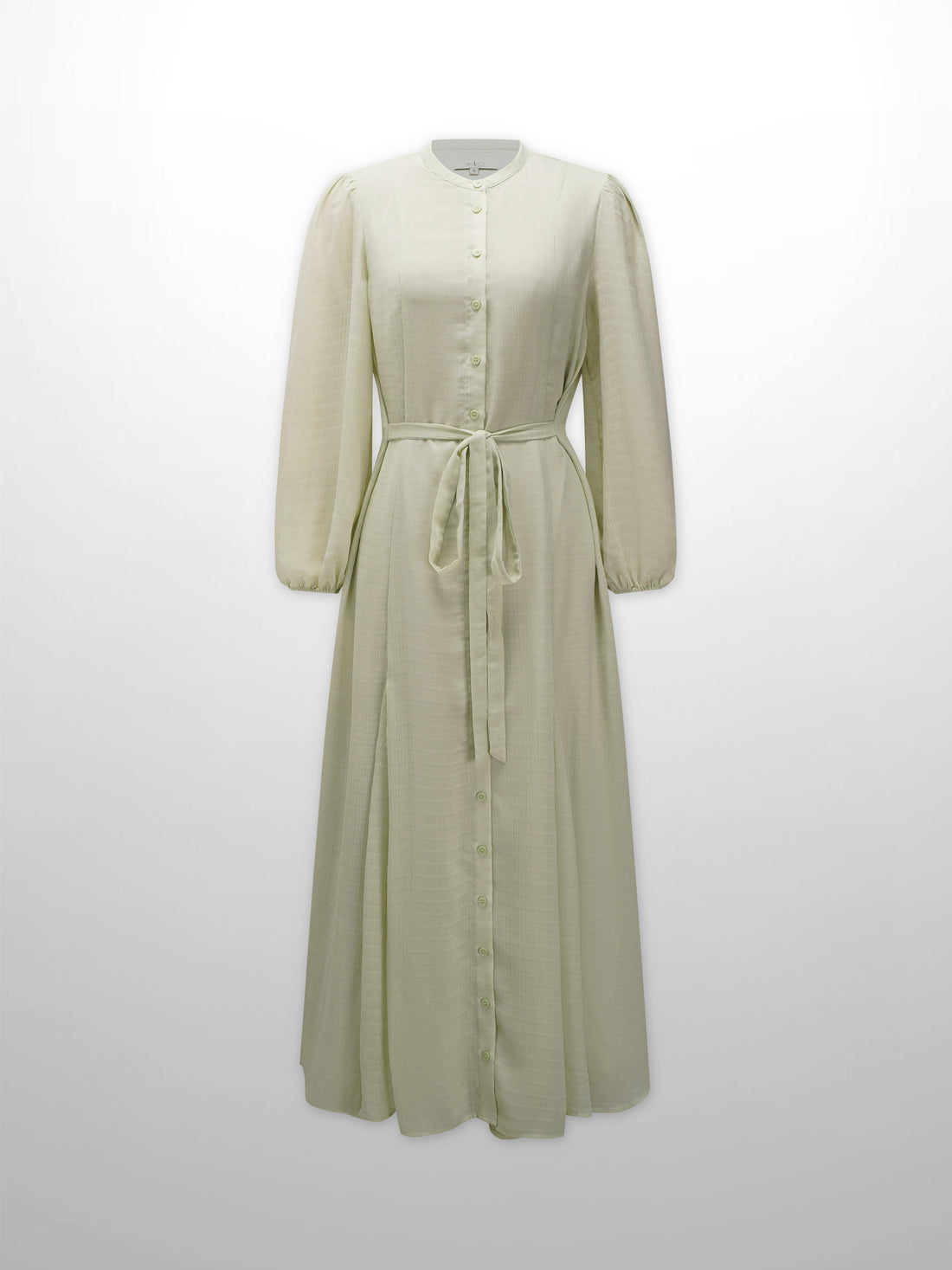 A Line Shirtdress-Celery Crinkle