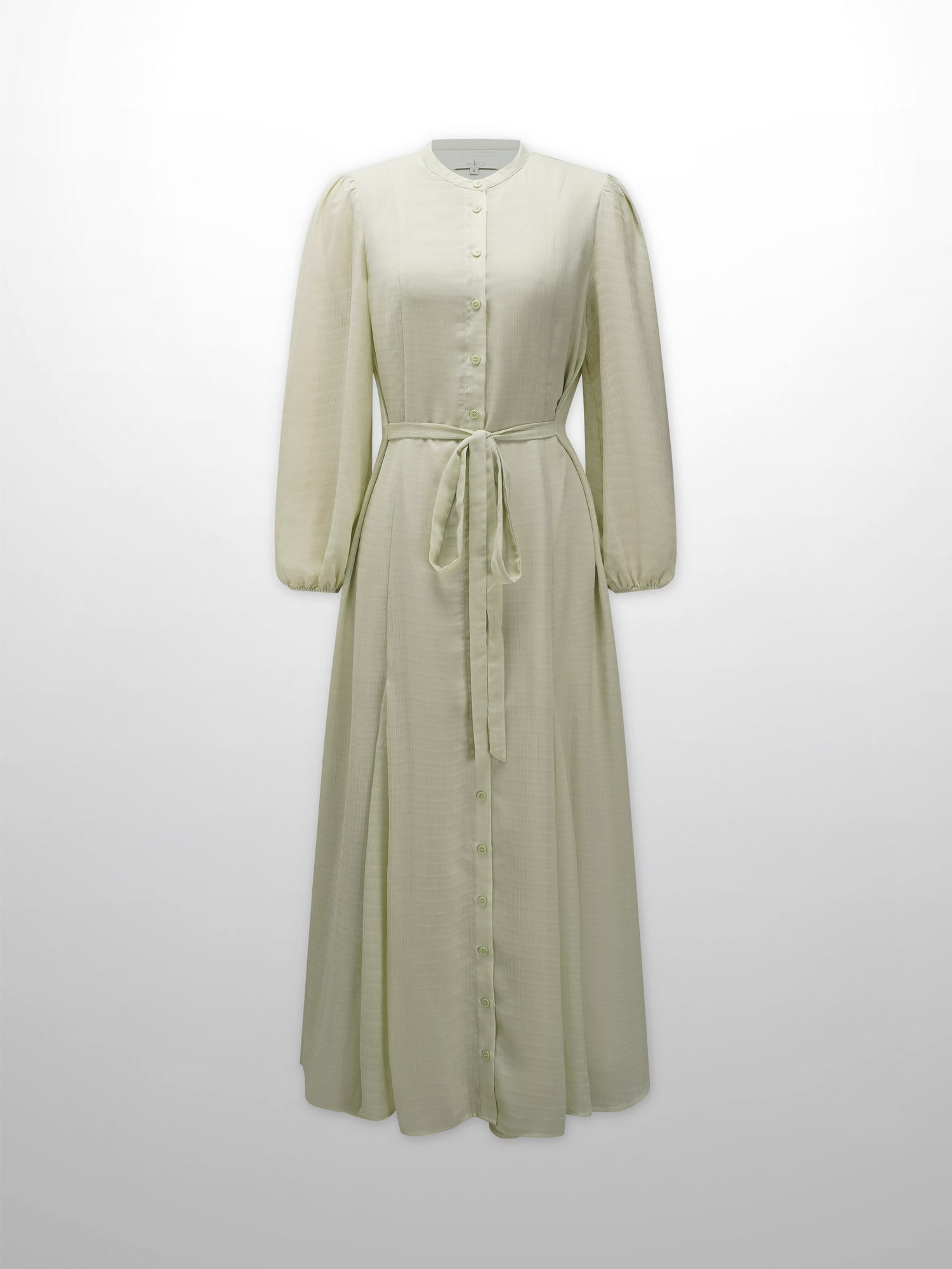 A Line Shirtdress-Celery Crinkle