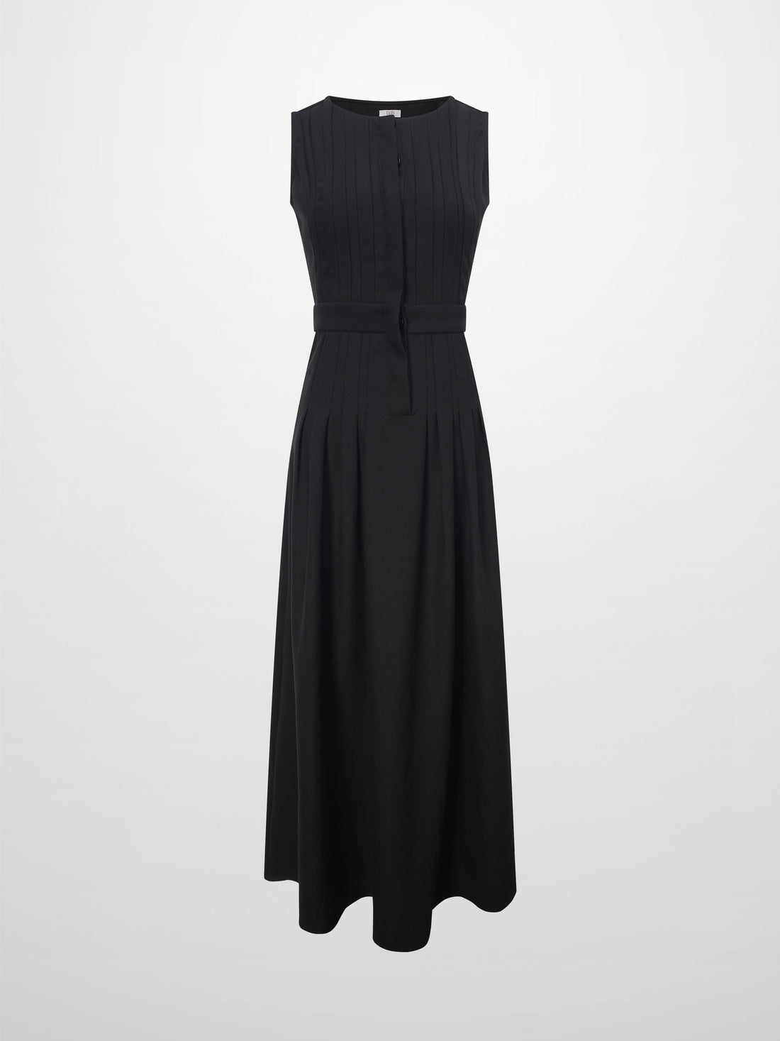 Stitch Down Pleat Jumper-Black