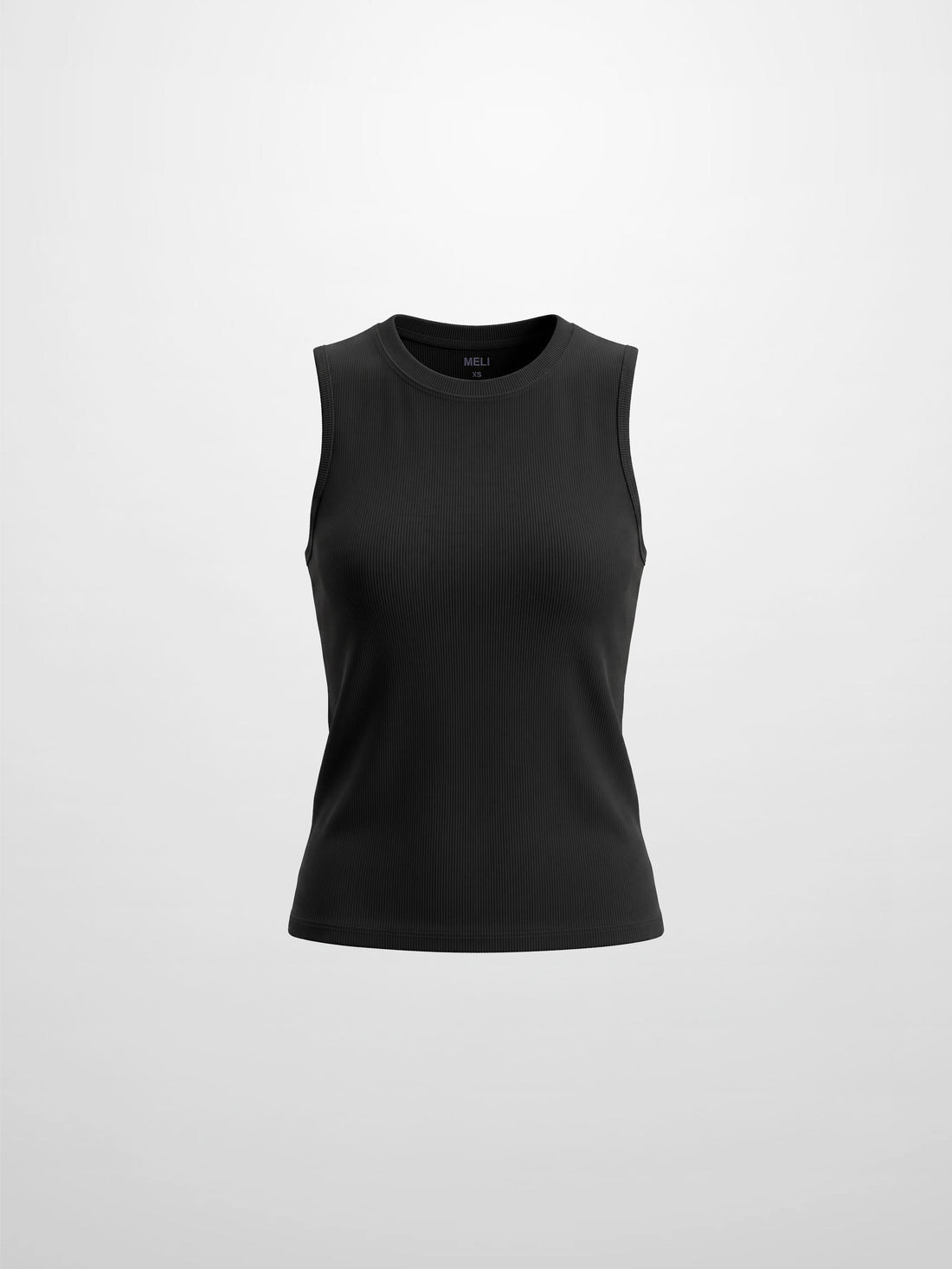Sleeveless Basic Tee-Black