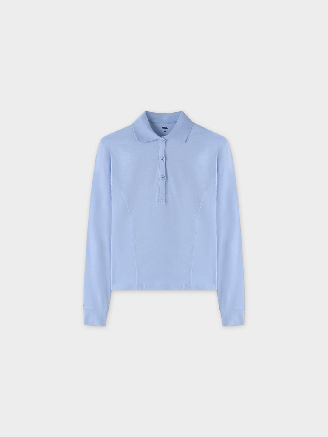 COLLAR TEE-LIGHT BLUE