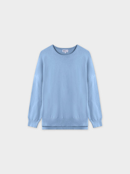 Oversized Lightweight Sweater-Light Blue