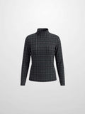 Mesh Plaid Turtleneck - Grey Plaid