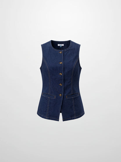 Denim Vest - Dark Blue