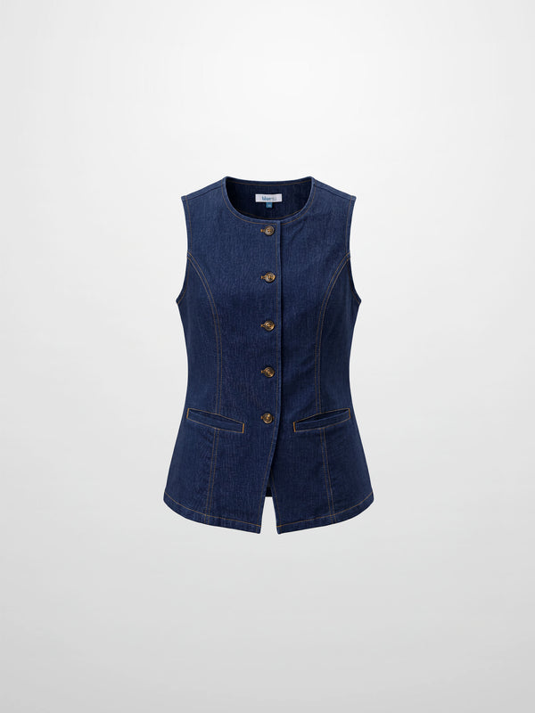 Denim Vest - Dark Blue