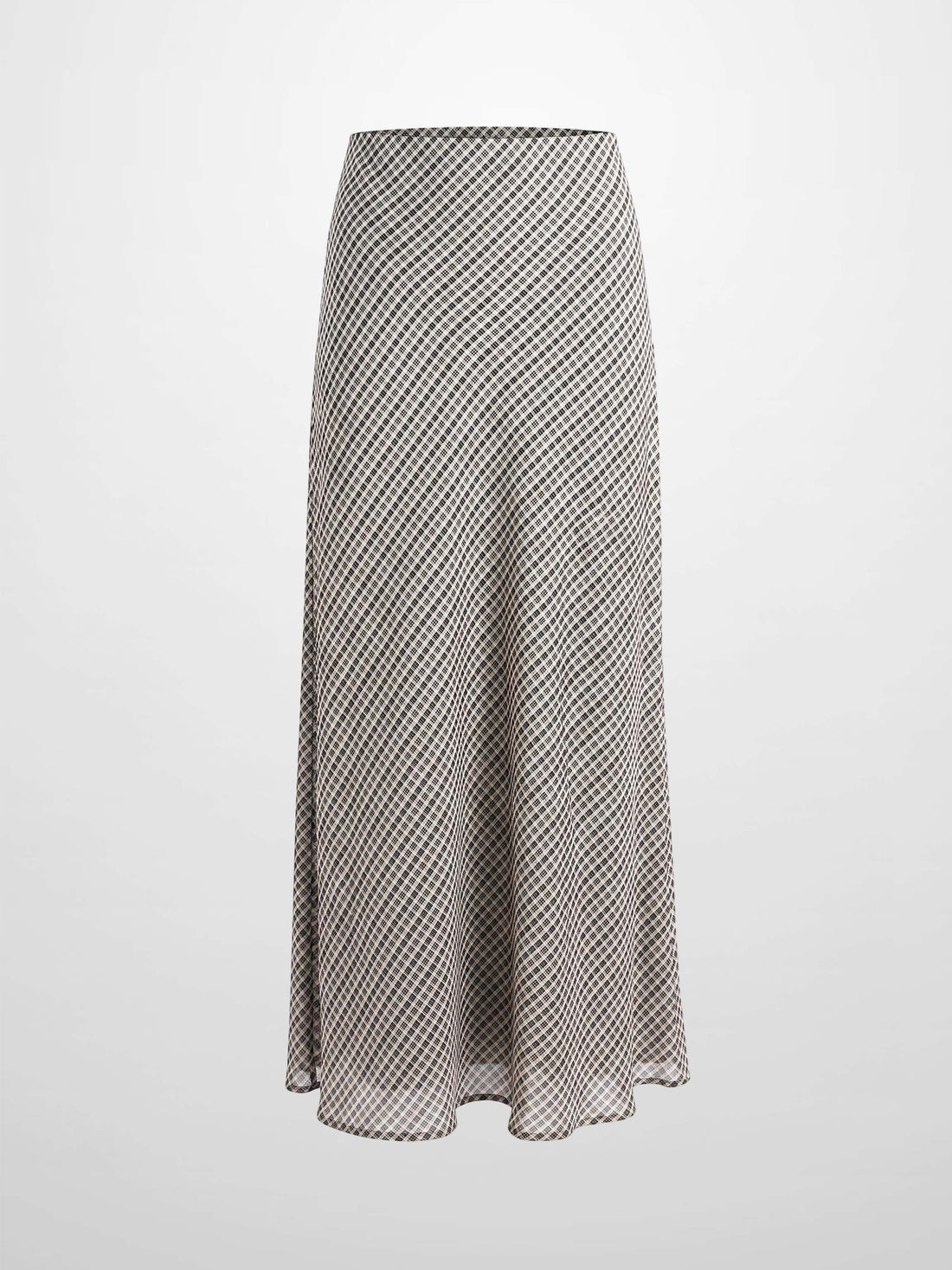Plaid Slip Skirt - Black Plaid