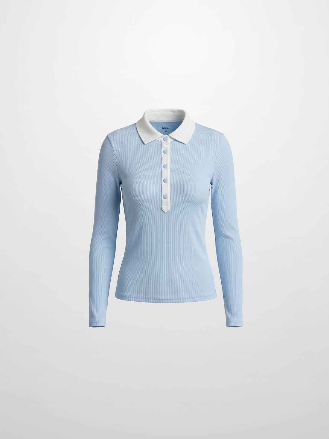 White Collar Polo-Blue