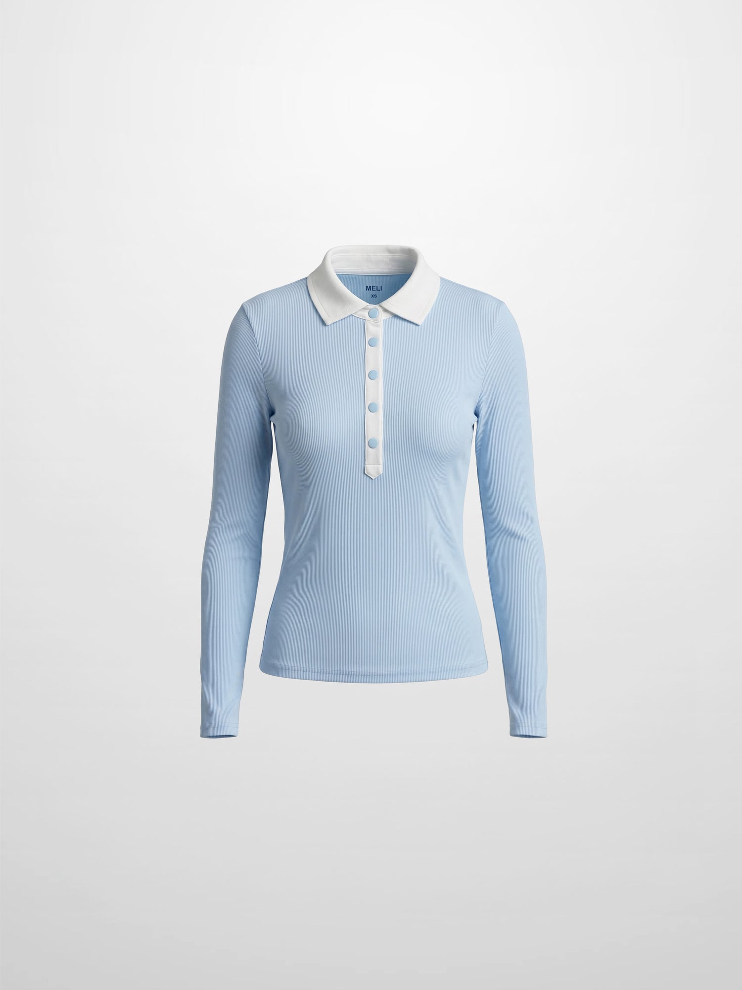 White Collar Polo-Blue