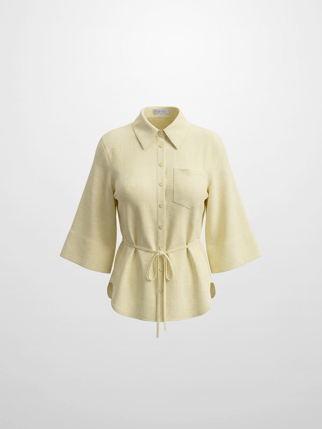 Tie Back Blouse-Yellow
