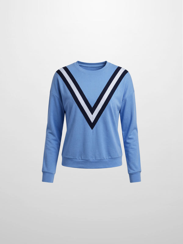 Varsity Bomber-Ocean Blue/Navy