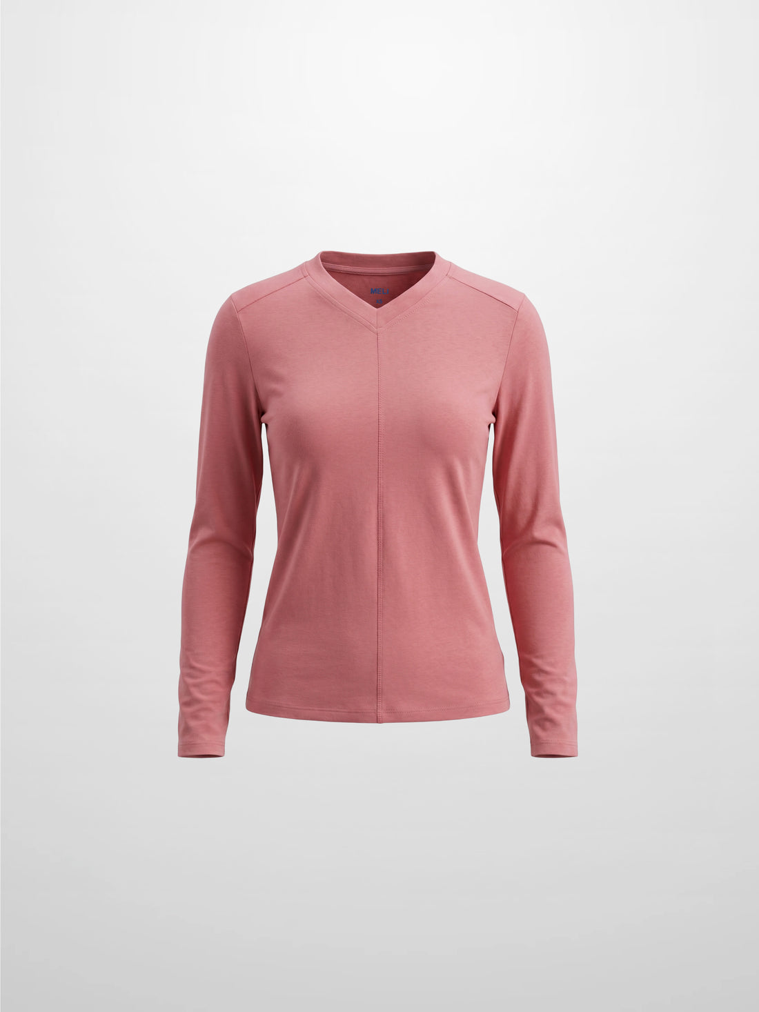 Center Seam High V Tee-Raspberry Pink