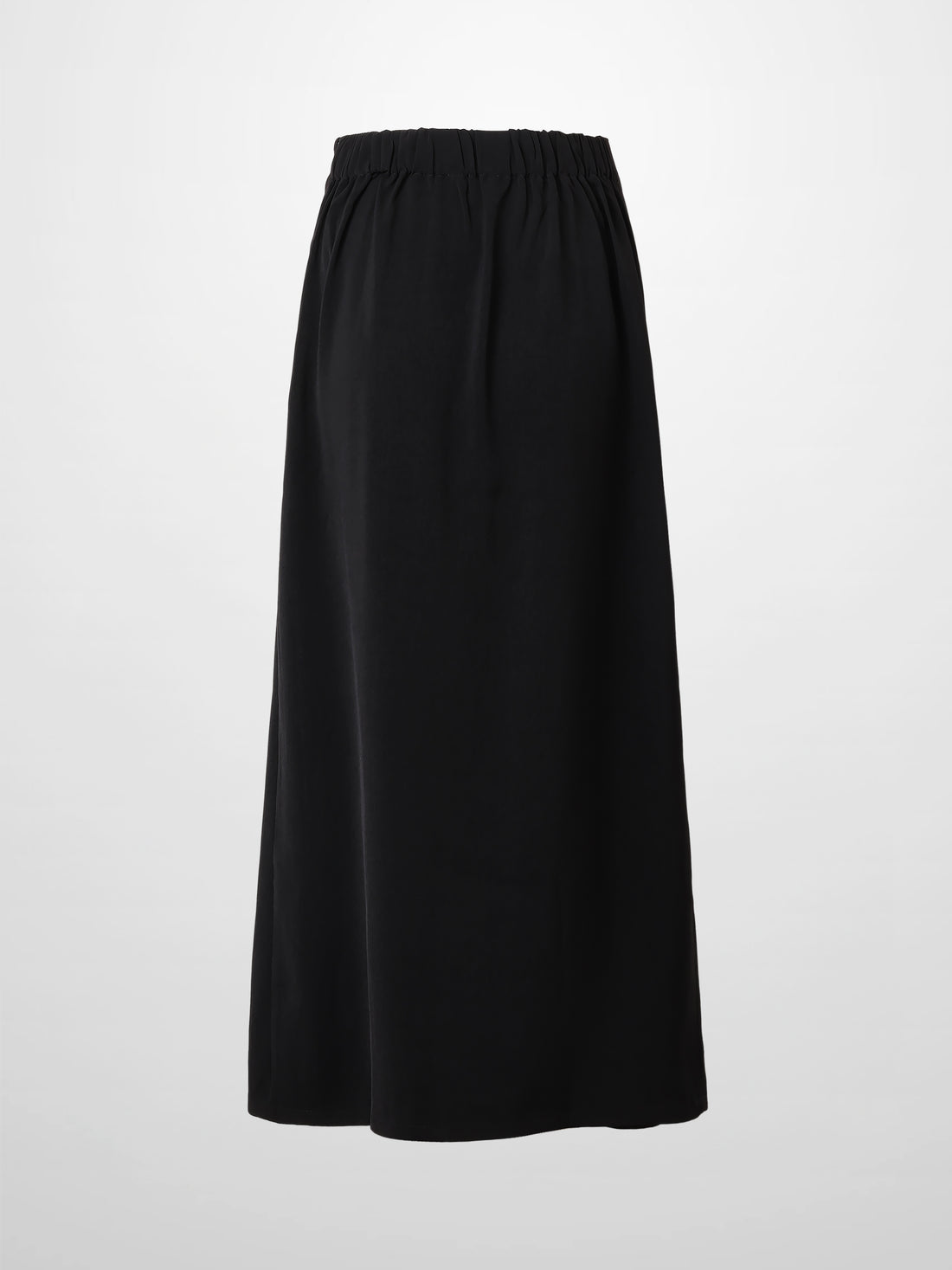 SIDE RUCHED SKIRT-BLACK