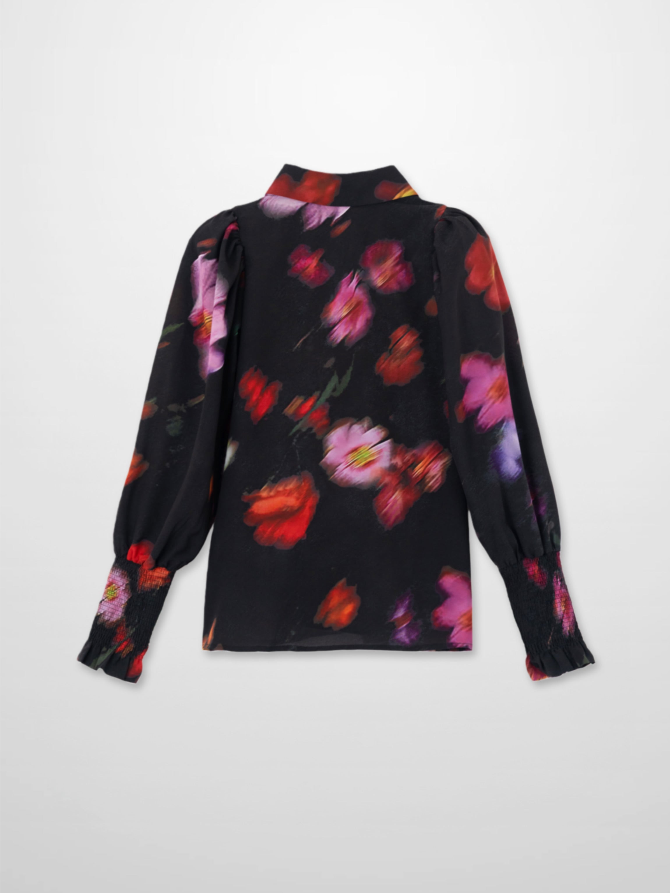 Smocked Blouse-Pink Floral