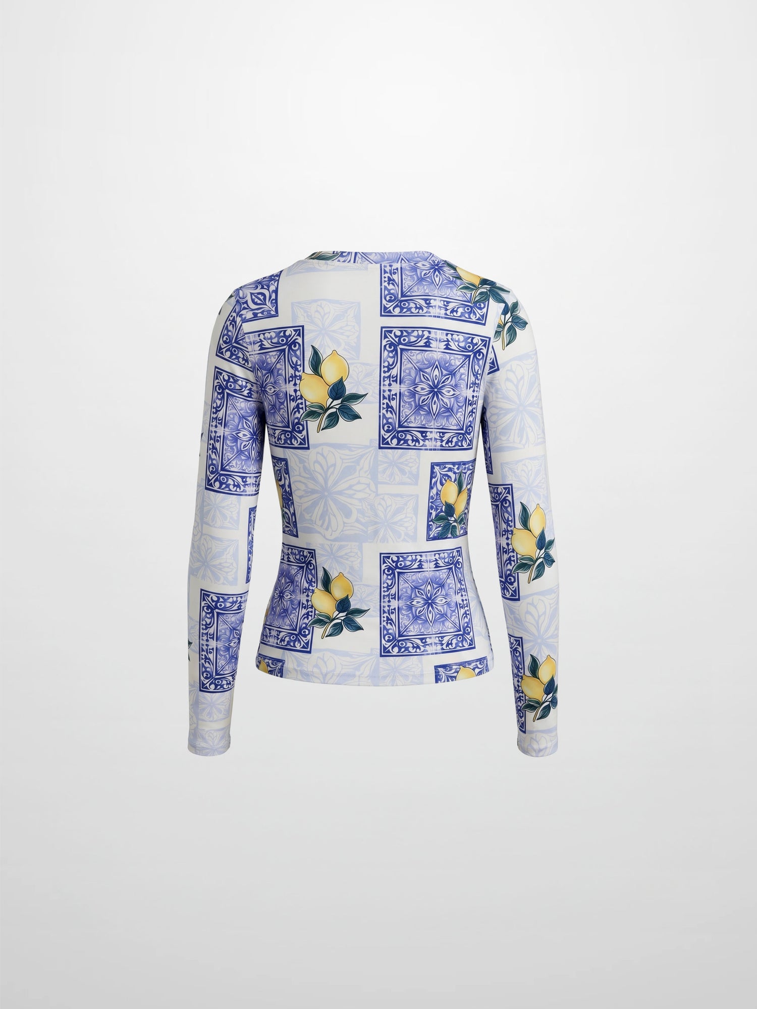 Basic Printed T-shirt-Lemon Paisley