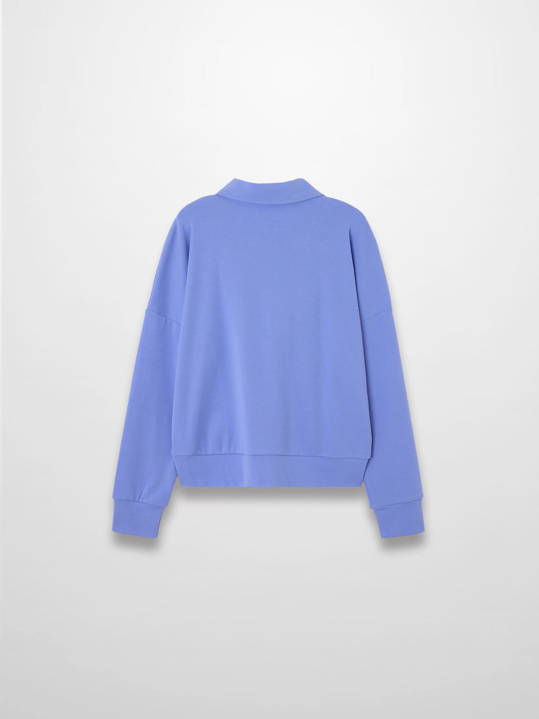 Collared Bomber Tee-Periwinkle