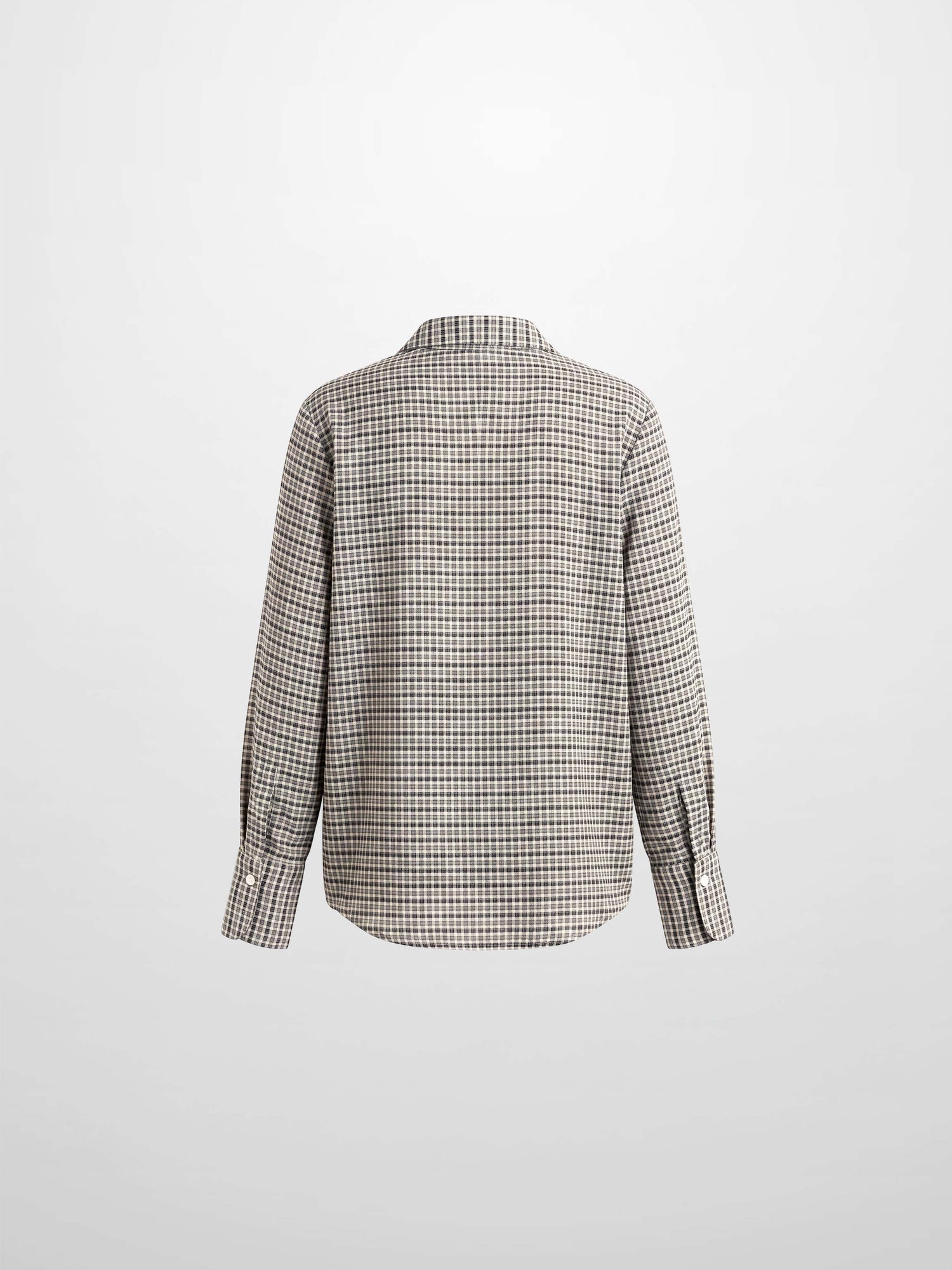 Plaid Blouse - Black Plaid