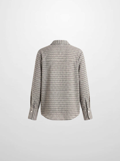 Plaid Blouse - Black Plaid