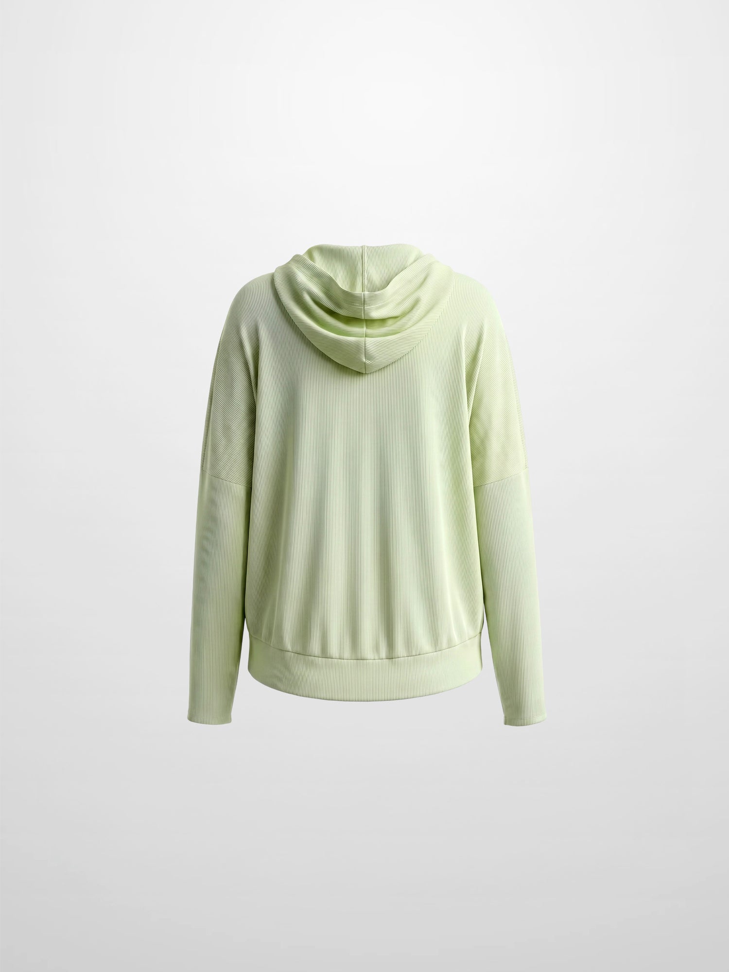 Ribbed Half Zip Hoodie Tee-Mint