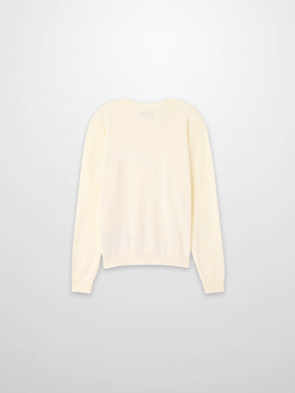 Printed High V Lightweight Sweater-Flower Burst