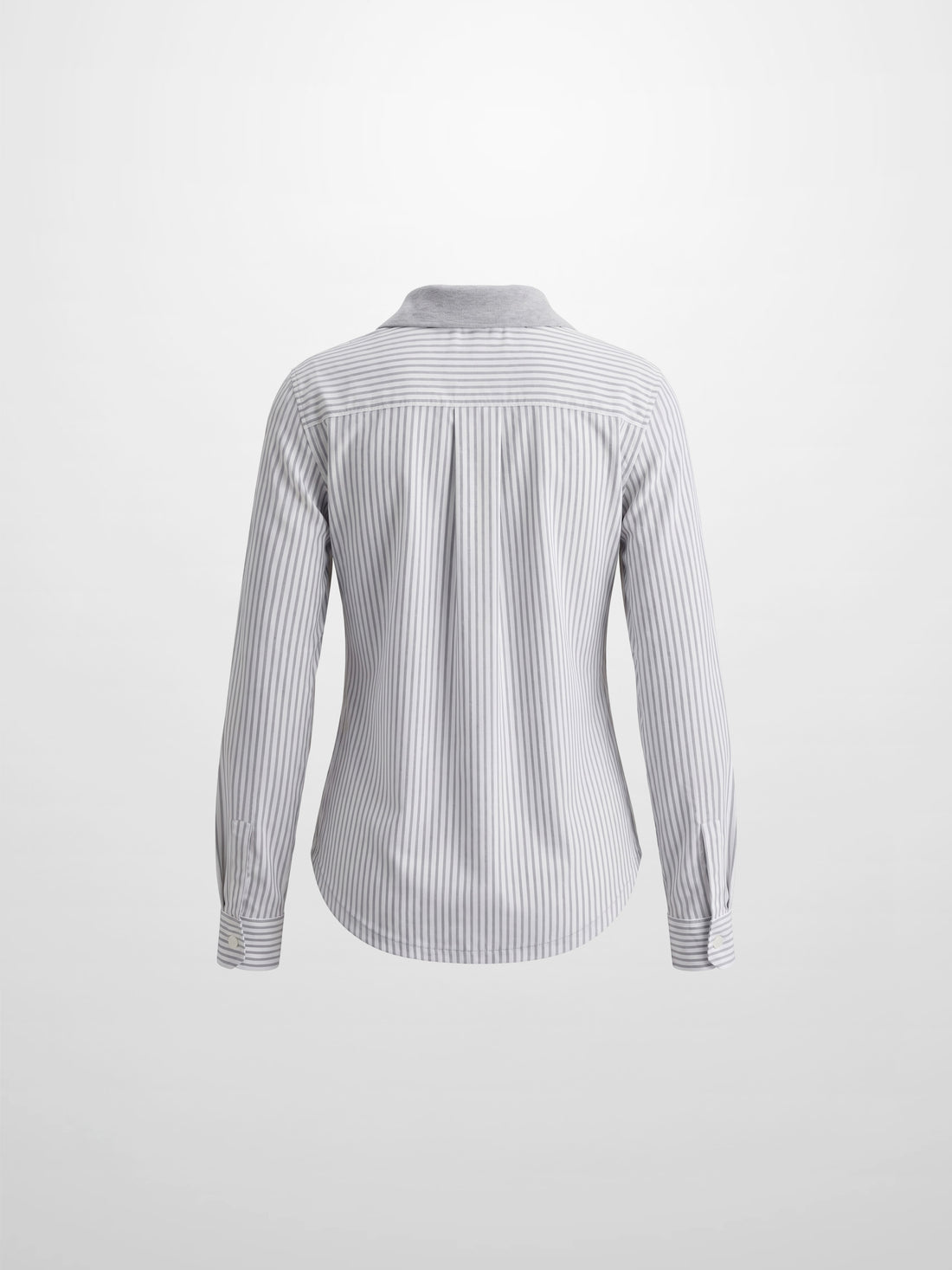 Shirt Back Polo T-Shirt-Heather Grey