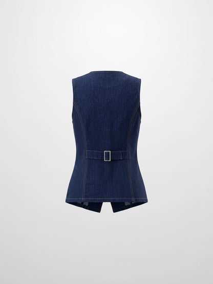 Denim Vest - Dark Blue