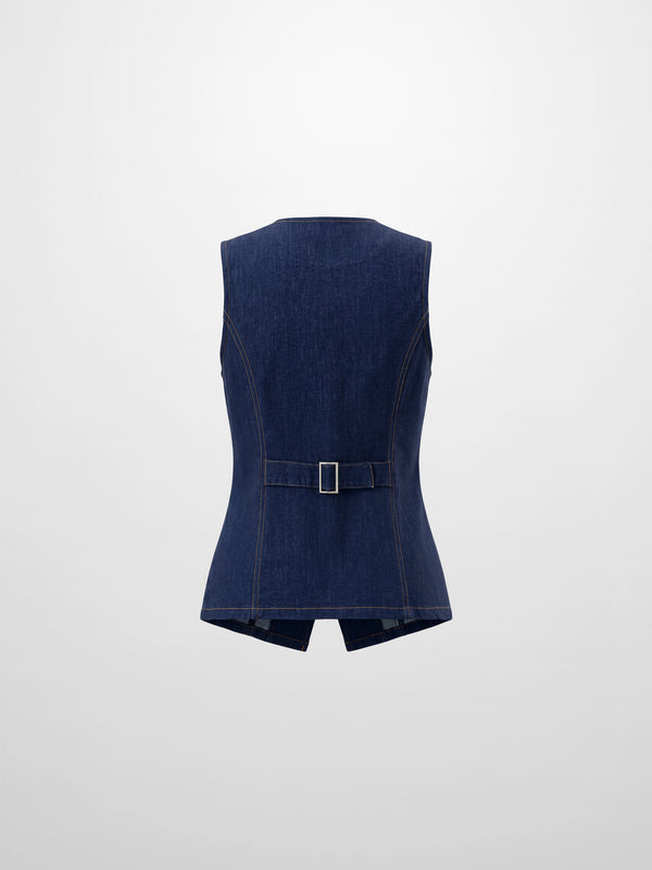 Denim Vest - Dark Blue