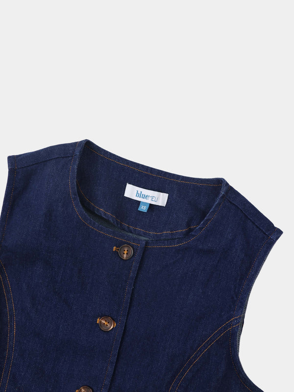 Denim Vest - Dark Blue