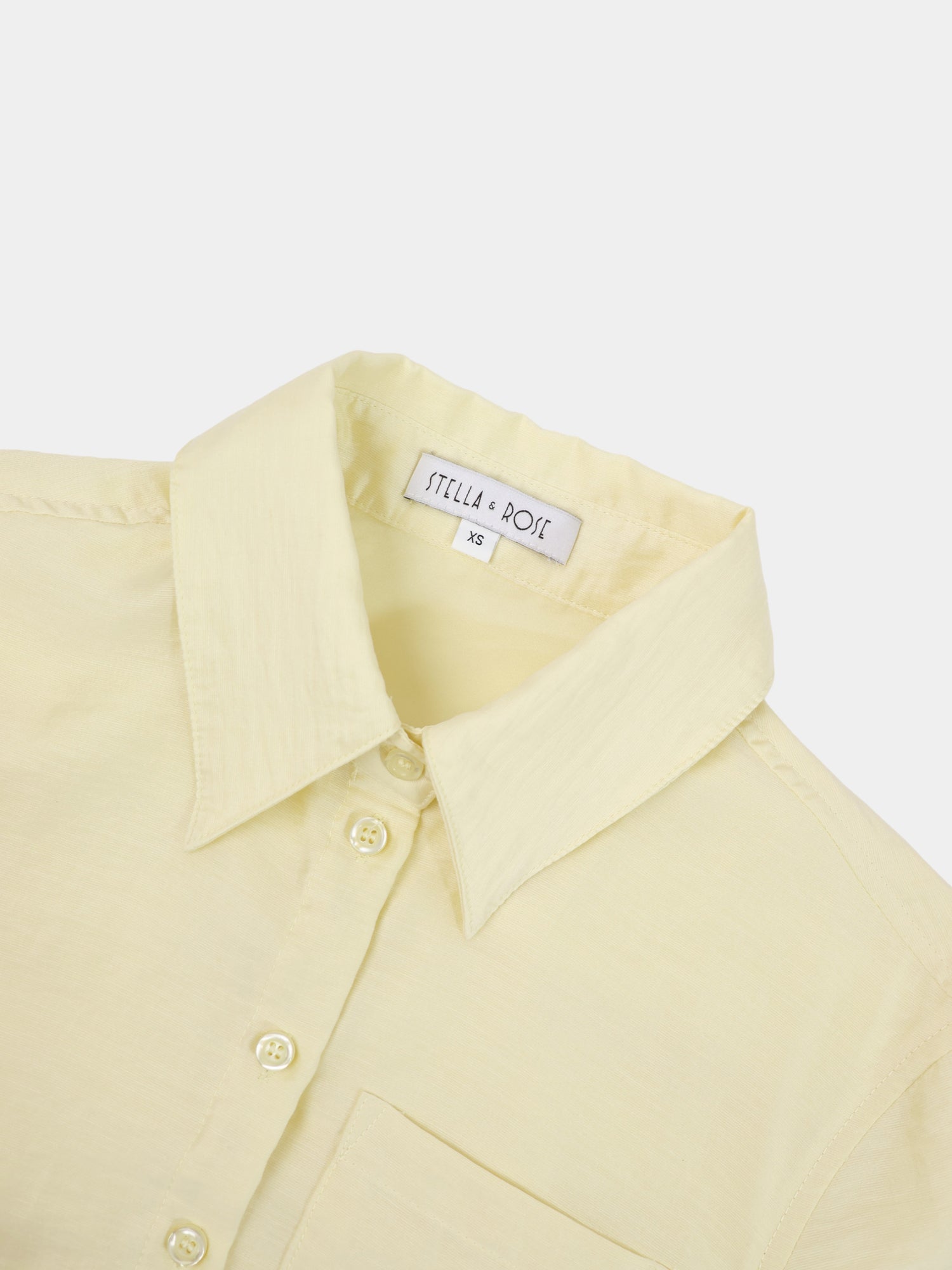 Tie Back Blouse-Yellow