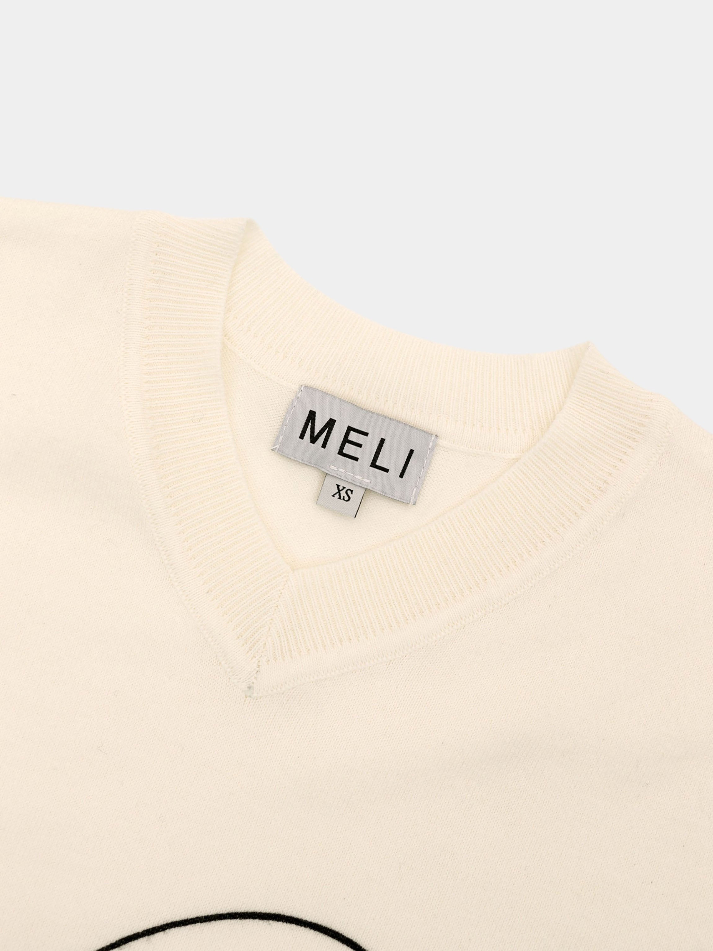 Printed High V Lightweight Sweater-Flower Burst