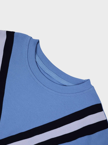 Varsity Bomber-Ocean Blue/Navy