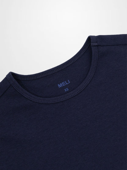 Ribbed Crew Bomber-Navy