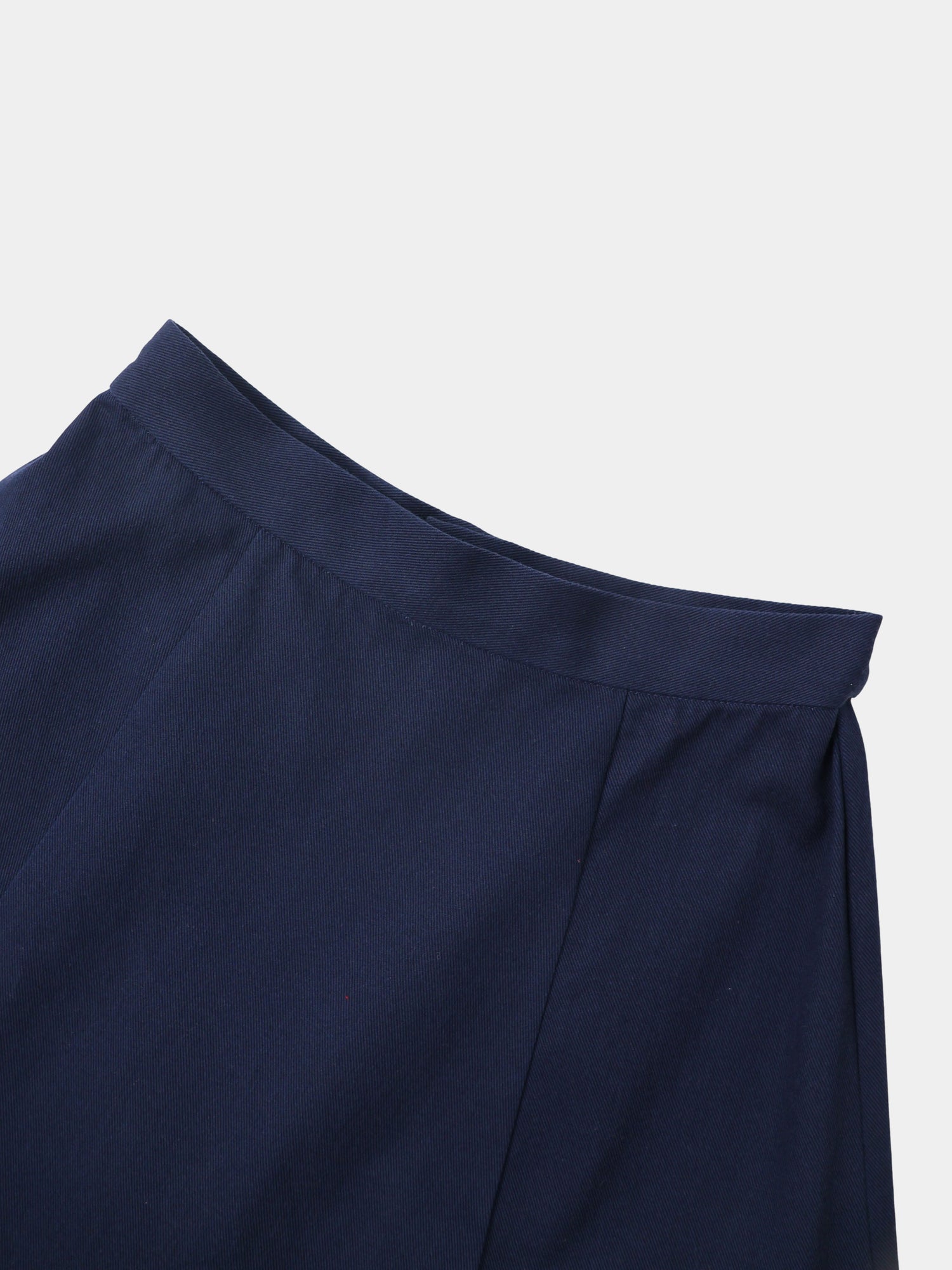 Twill Trumpet Skirt-Navy